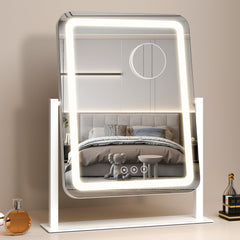 Miroir Shinerva contrôle tactile LED pour ajuster facilement la luminosité.