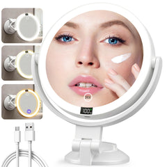 Shinowa Miroir maquillage 20x, vue avant, parfait pour un maquillage global.
