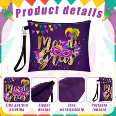 Shinylin sac maquillage carnaval design coloré, parfait pour les voyages