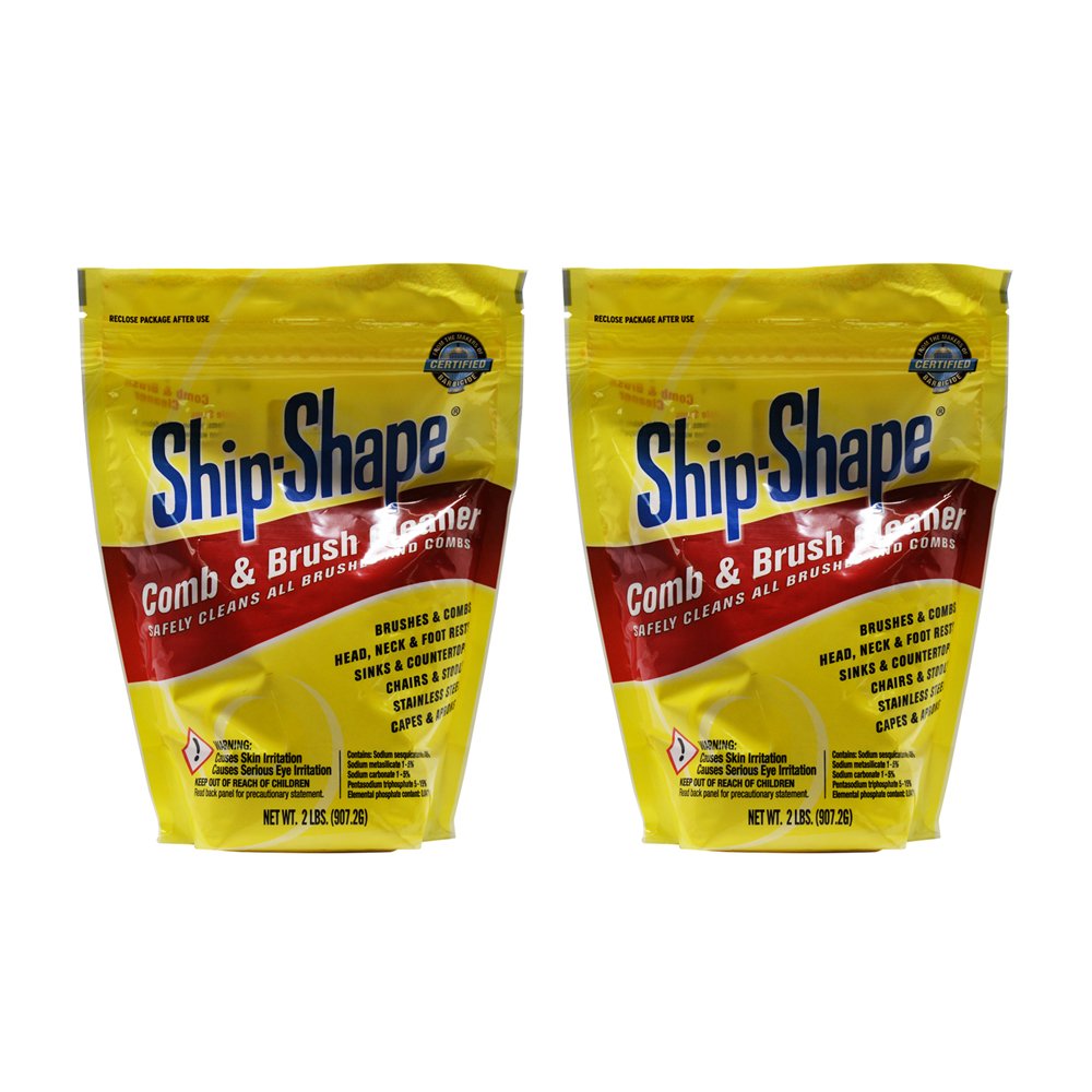 Ship-Shape Nettoyant pour peignes et brosses, entretien rapide et efficace.