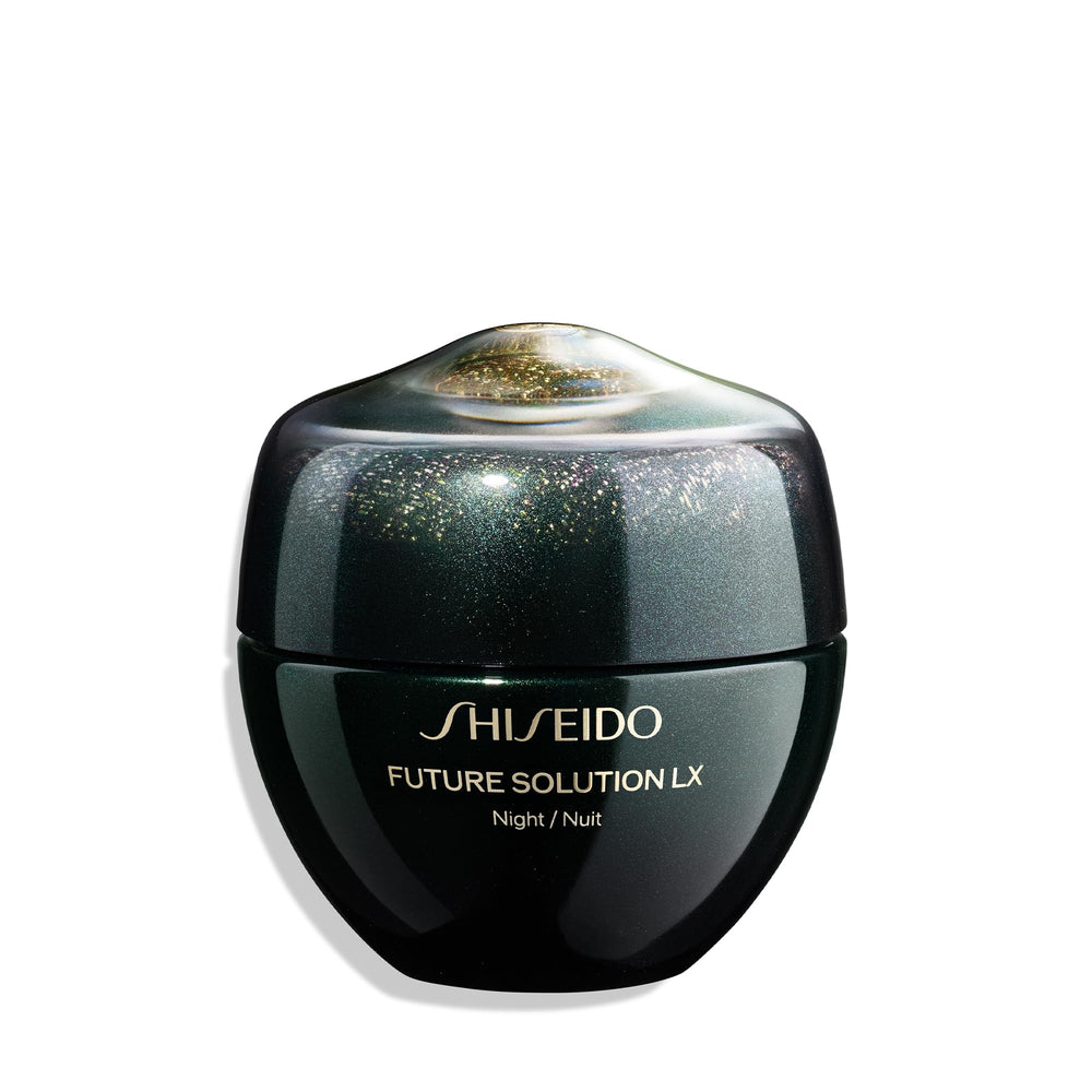 Crème de nuit régénérante Shiseido Future Solution LX apportant hydratation et douceur au réveil.