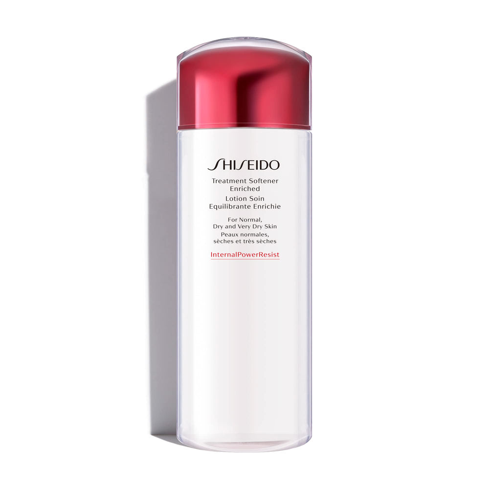 Shiseido Tonique Adoucisant Enrichi, bouteille hydratante pour peau lisse et repulpée.
