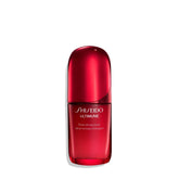 Sérum Shiseido Ultimune: bouteille pompe rose pour une application précise