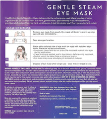 Masque Yeux Megurism Shokunin porté pour relaxation après écran.