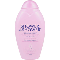 Shower To Shower Poudre Original Fresh dans son emballage, fraîcheur durable.