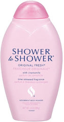 Shower To Shower Poudre Corps Original Fraîche, absorption légère pour rester au sec.