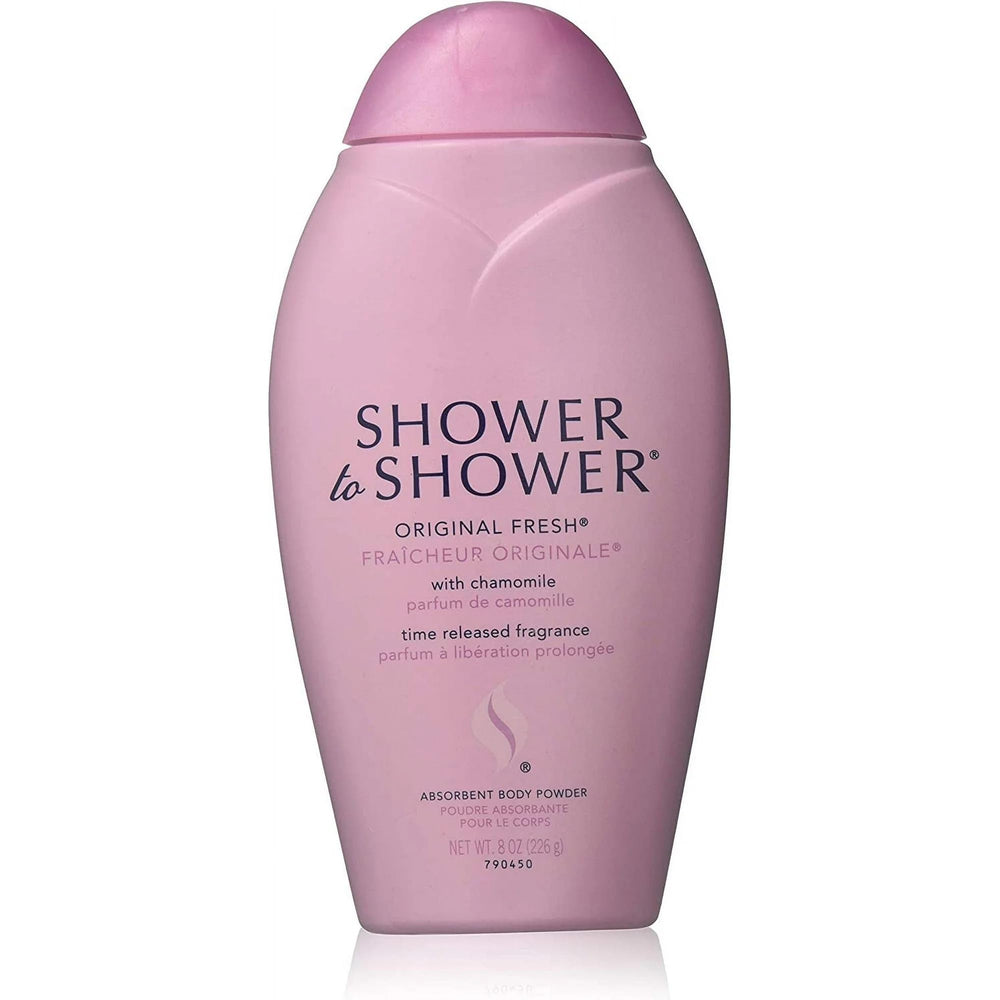 Poudre Shower To Shower Original Frais pour le corps, emballage pratique.