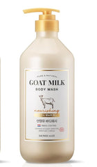 SHOWERMATE Goat Milk Body Wash with Pump Dispenser for daily hydration.