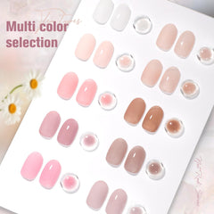 SHOYUM Jelly Nude Gel – bouteilles de 7 ml montrant les teintes nude pour usage domestique