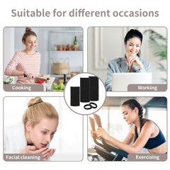 Élastiques Shrandi pour usage quotidien, noir, maintien discret.