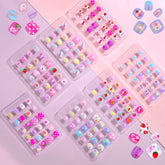 Shynek 168 pièces d’ongles enfants multicolores pour déco rapide et ludique.