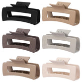 Pinces-cheveux rectangle noir Sisiaipu, maintien sûr pour cheveux épais.