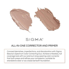 Texture-creme Sigma Beauty Spectrum: application douce et couvrante pour imperfections.