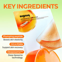 Pad exfoliant double-face de Signiq pour nettoyer les pores et hydrater.