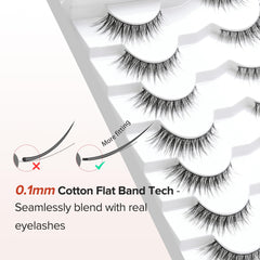 Look naturel avec les cils Siligli pour un rendu discret.