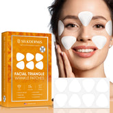 Bandes frontales triangle SILKDERMIS pour lisser les rides du front et nourrir la peau.