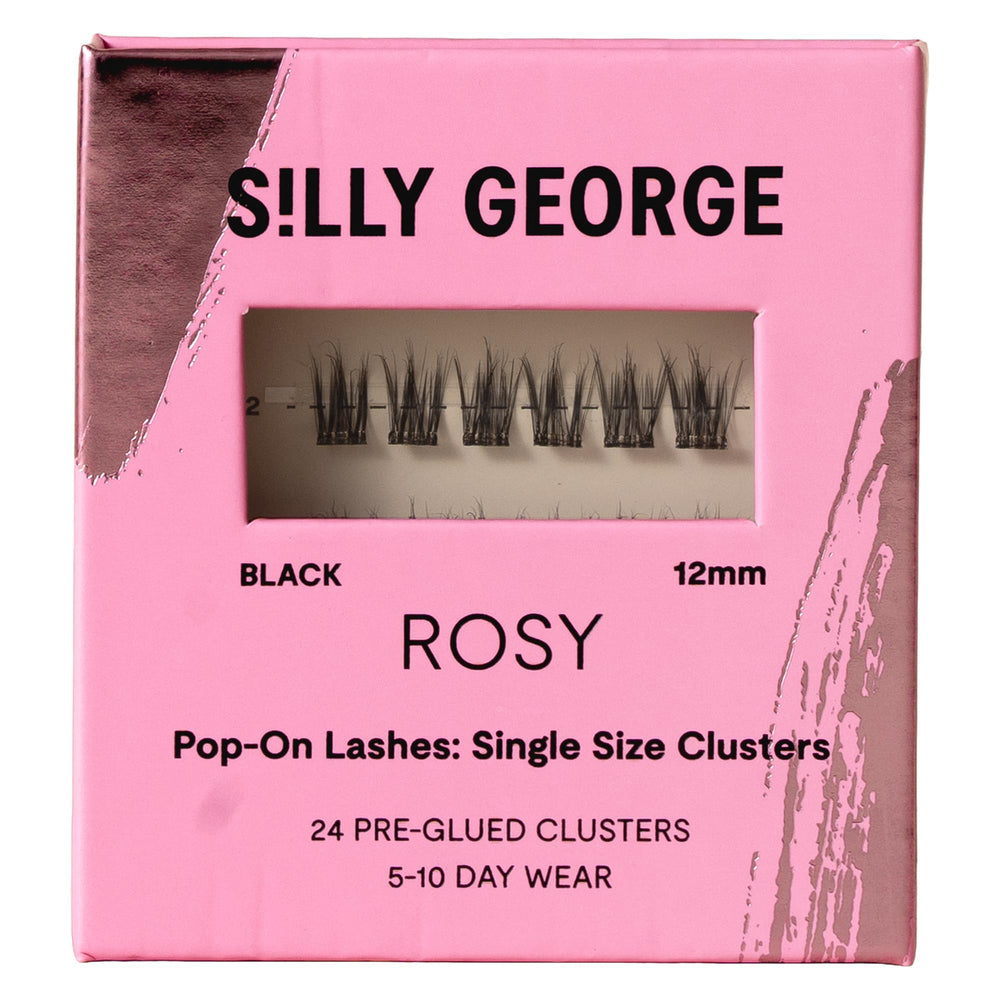 Silly George Pop-On clusters avec bande transparente pour un regard naturel.