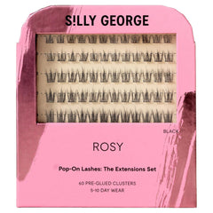 Silly George Pop-On Lashes, étape unique précollées pour un regard naturel.