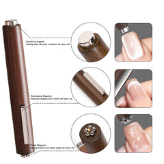 SILPECWEE aimants 3-en-1 pour ongles, divers effets possibles.