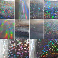 SILPECWEE Aurora – fragments de verre sur ongles, effet sophistiqué et texturé.