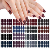 SILPECWEE bandes ongles noires solid es pour une manucure rapide et chic