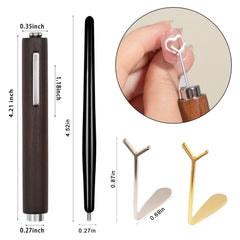 SILPECWEE guide en Y pour motifs cœur sur ongles, précision.