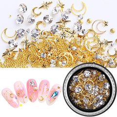 SILPECWEE strass perles cristaux 3D, effet visuel sur les ongles.
