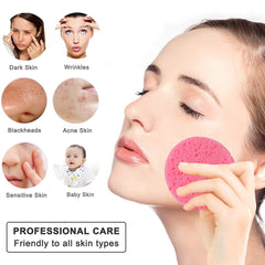 Éponge SILUKER visage expansion eau – gonfle au contact de l’eau pour exfolier en douceur.
