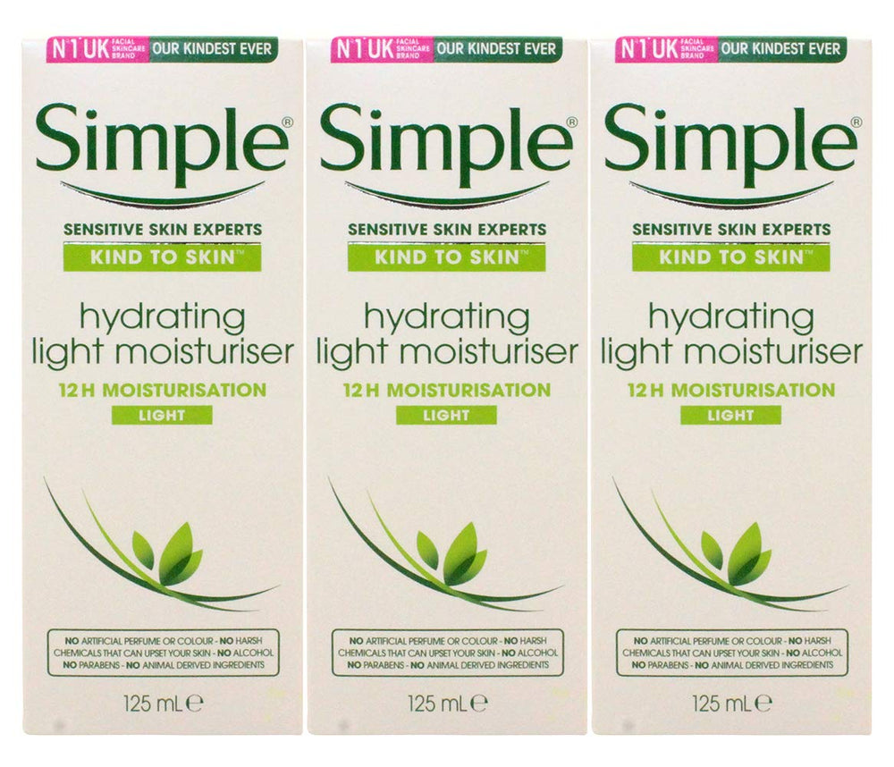 Crème hydratante Simple pour peaux sensibles, hydratation durable tout au long de la journée