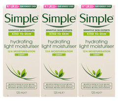 Crème hydratante Simple pour peaux sensibles, hydratation durable tout au long de la journée