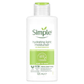 Le Simple Hydratant Léger dans sa bouteille offre une hydratation durable pour peau sensible.