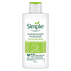 Simple Hydratant Léger visage: bouteille de 125 ml prête à l'emploi