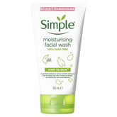 Lave-visage Simple en bouteille, douceur hydratante pour la peau.
