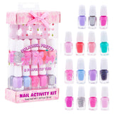 Vernis SIMPLE PLEASURES enfant, bouteille rose avec nœud, pour une manucure ludique.
