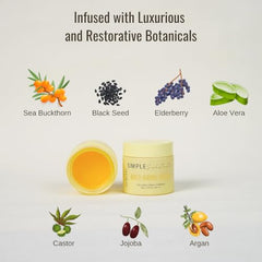 Application visage et corps avec Simple Sophistication, hydratation durable.