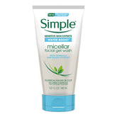 Simple Water Boost bubbles cleanse the face with a light gel texture for sensitive skin.