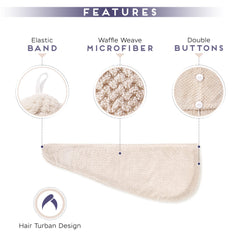 SimpleField turban ultra absorbant – sèche rapidement sans frottement.
