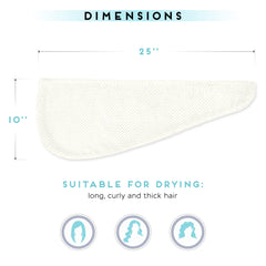 Turban SimpleField avec doubles boutons et bande élastique ajustable.