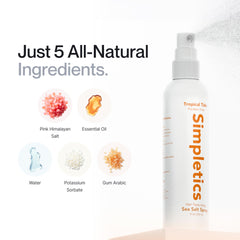 Simpletics effet plage vanille: parfum agréable et fini texturé sans lourdeur.