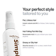 Simpletics texture cheveux sel de l'Himalaya: texture naturelle et épaississement subtil.