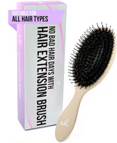 Brosse SimplyHair démêlante anti-statique pour extensions, démêlage en douceur.