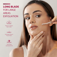 Ensemble de 6 lames dermaplaning SINAHET prêt à changer pour des retouches rapides