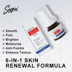 SINPIN aobenz: texture légère qui uniformise le teint et la clarté de la peau.