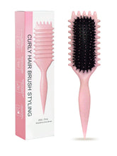 Brosse Sintario défini les boucles rose pour un look net et sans frisottis