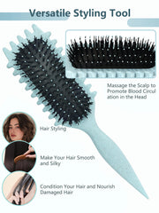 Brosse Sintario démêle sur cheveux humides ou secs sans tiraillement.
