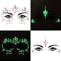 Bijoux visages adhésifs SIQUK, application rapide et fiable.