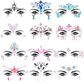 SIQUK bijou visage sirene ensemble 12, parfait pour un look festif.