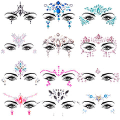 SIQUK bijou visage sirene ensemble 12, parfait pour un look festif.