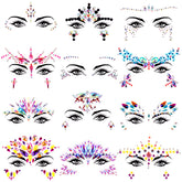 Gemme visage SIQUK sirene ensemble 1, scintillante pour festival.