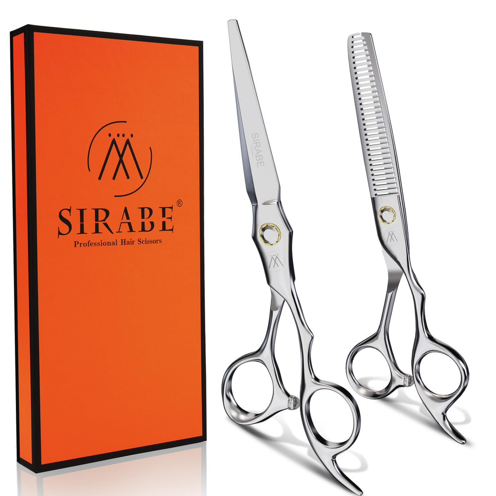 Sirabe ciseaux de coiffure professionnels, lames ultra tranchantes pour coupes précises
